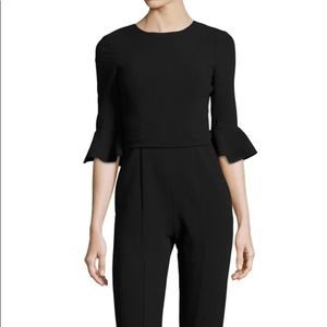 Black Halo “Brooklyn” 3/4 Bell-Sleeve Jumpsuit size 2